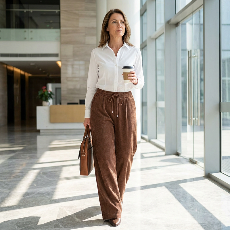 Culture® | Casual Loose Fit Corduroy Pants for Women