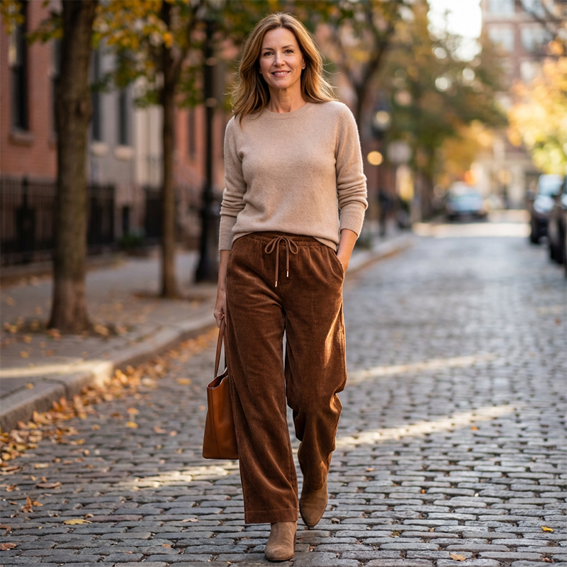 Culture® | Casual Loose Fit Corduroy Pants for Women