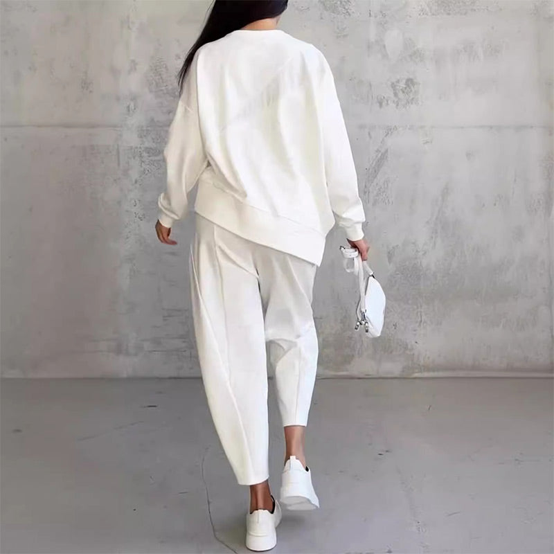 Culture® | Women Long-Sleeve Irregular Sweatshirts & Pants Set