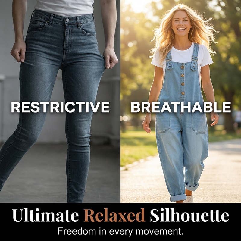 Culture® | Women’s Casual Baggy Denim Overalls with Pockets
