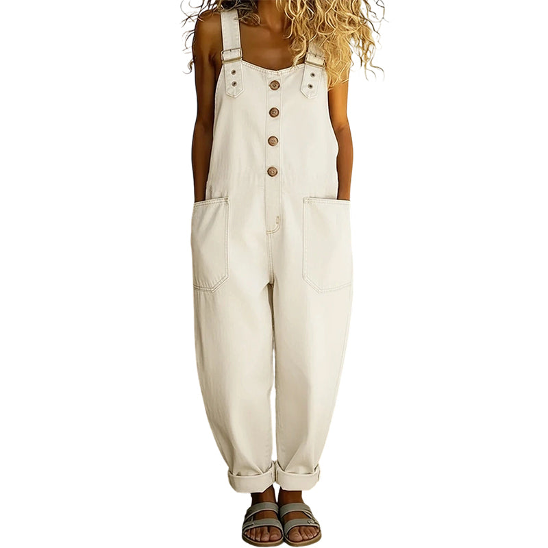 Culture® | Women’s Casual Baggy Denim Overalls with Pockets