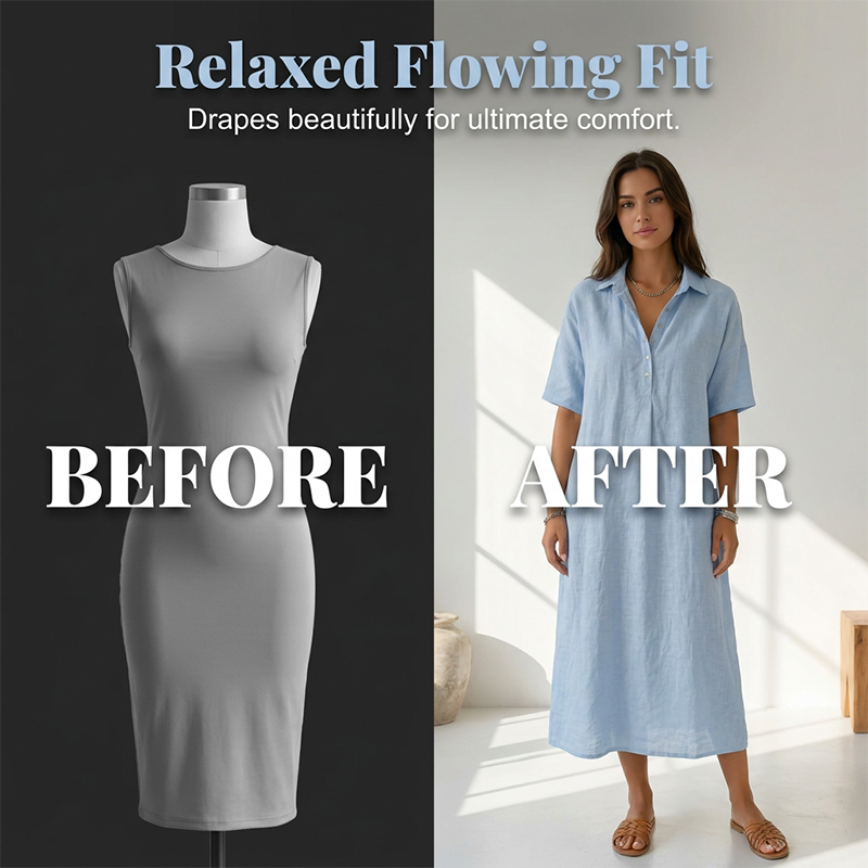 Culture® | Women's Casual Linen Blend Shirt Dress